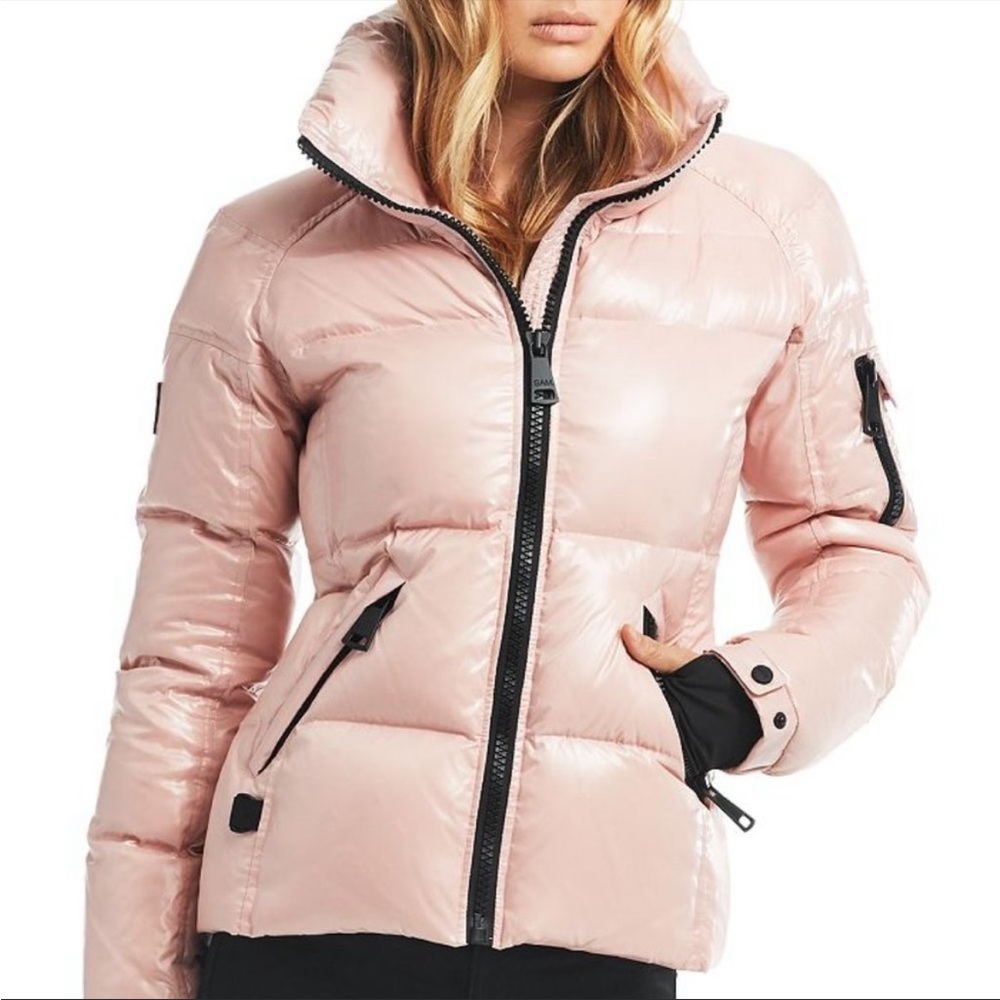 SAM. Freestyle Down Puffer Winter Ski Jacket Women’s Blush Pink Small LIKE NEW